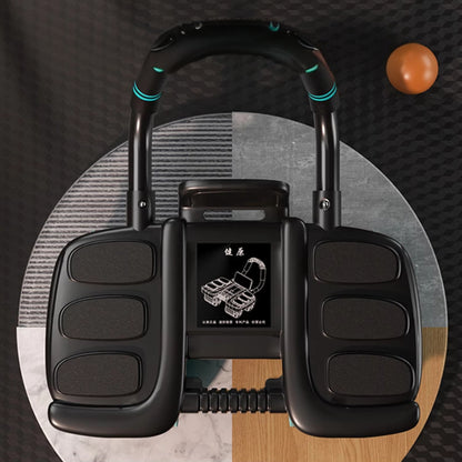 Automatic Rebound Abdominal Wheel Roller with Elbow Support and Phone Holder